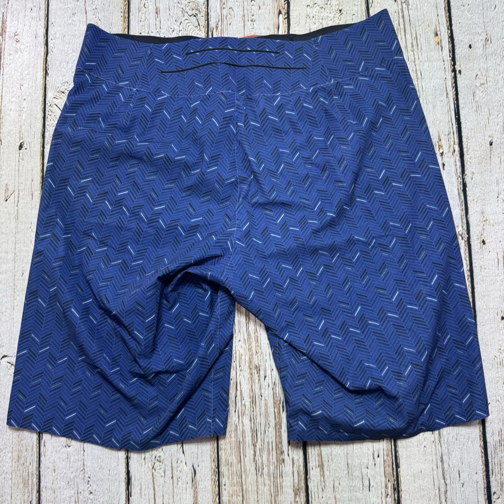 Lululemon Board Shorts Mens 32 Blue 11" Unlined Geometric Swim Trunks Tie Waist - Picture 4 of 6